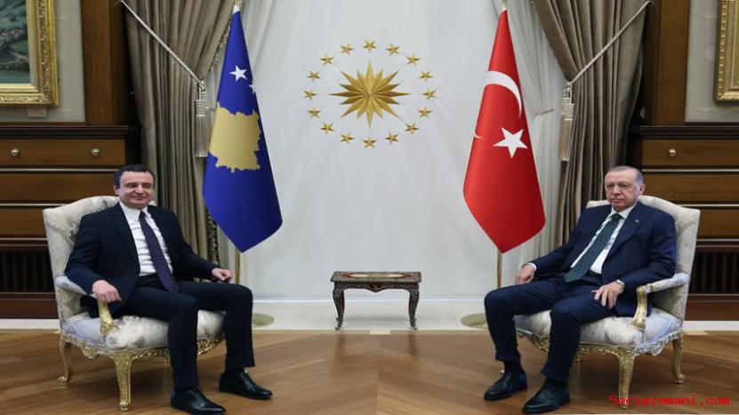 Cumhurbaşkanı Erdoğan, Kosova Başbakanı Kurti'yi Kabul Etti